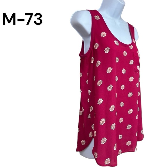 LOFT Tops - SzS Loft Floral Prink Sleeveless Blouse
